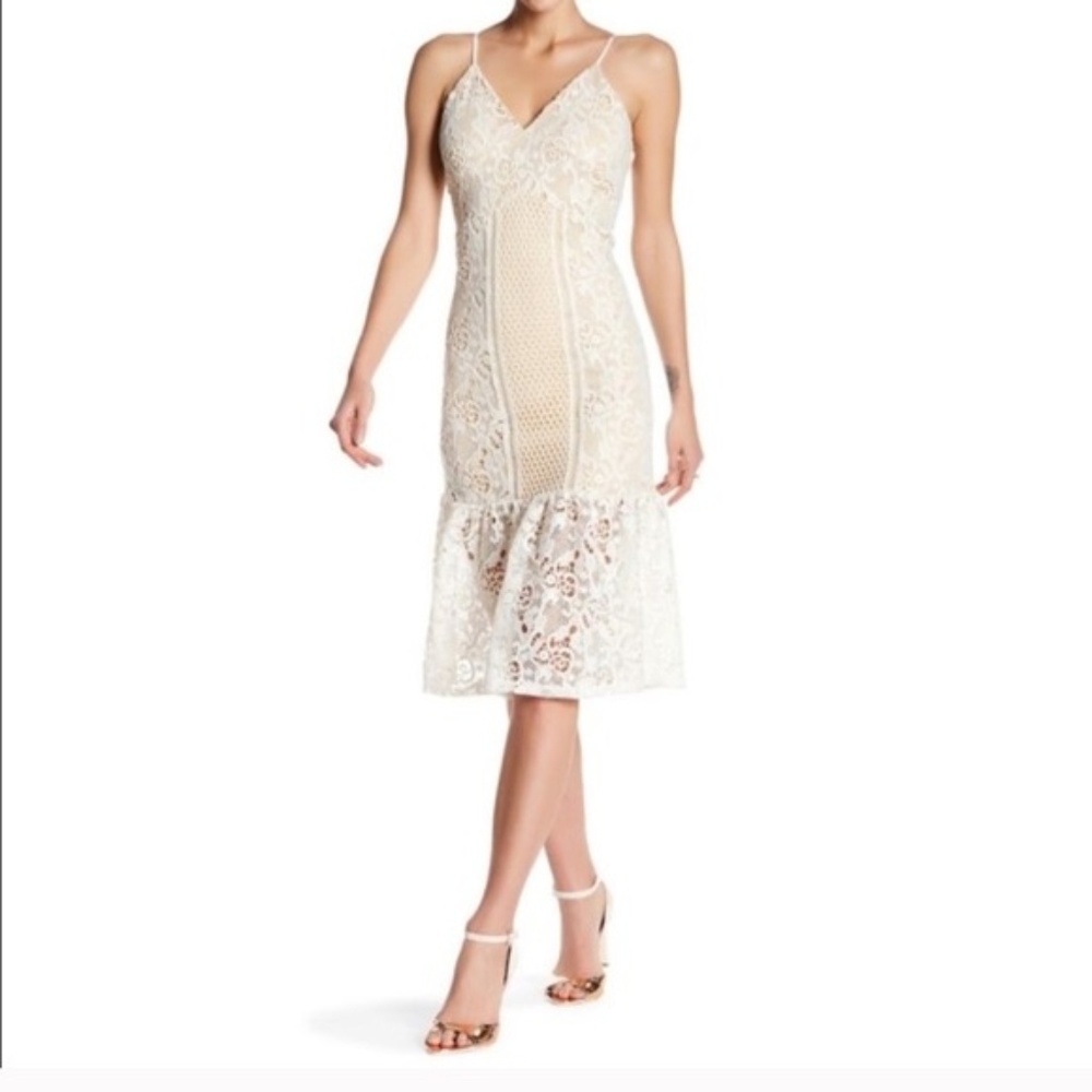 [Romeo & Juliet Couture] Lace Overlay midi dress